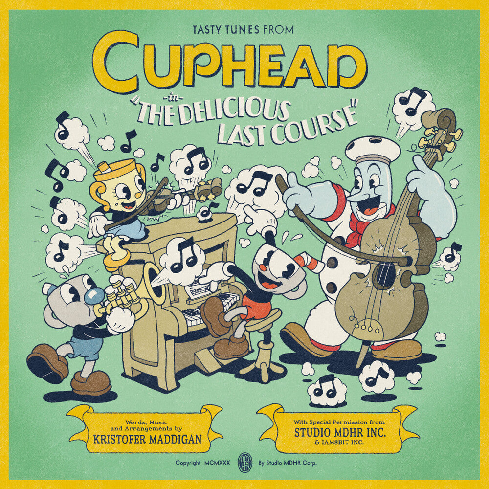 the album cover for KRISTOFER MADDIGAN - Cuphead: The Delicious Last Course - O.S.T.