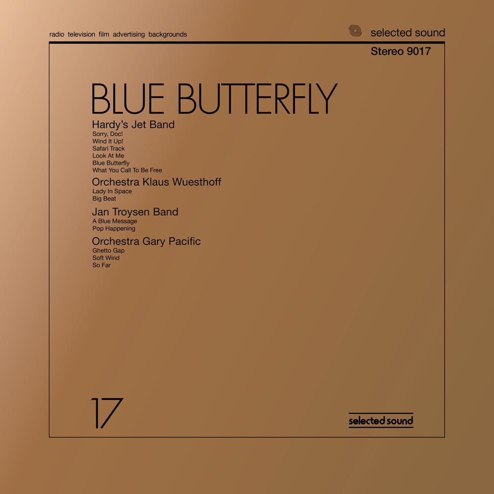 the album cover for Hardy's Jet Band / Orchestra Klaus Wuesthoff - Blue Butterfly (Selected Sound)
