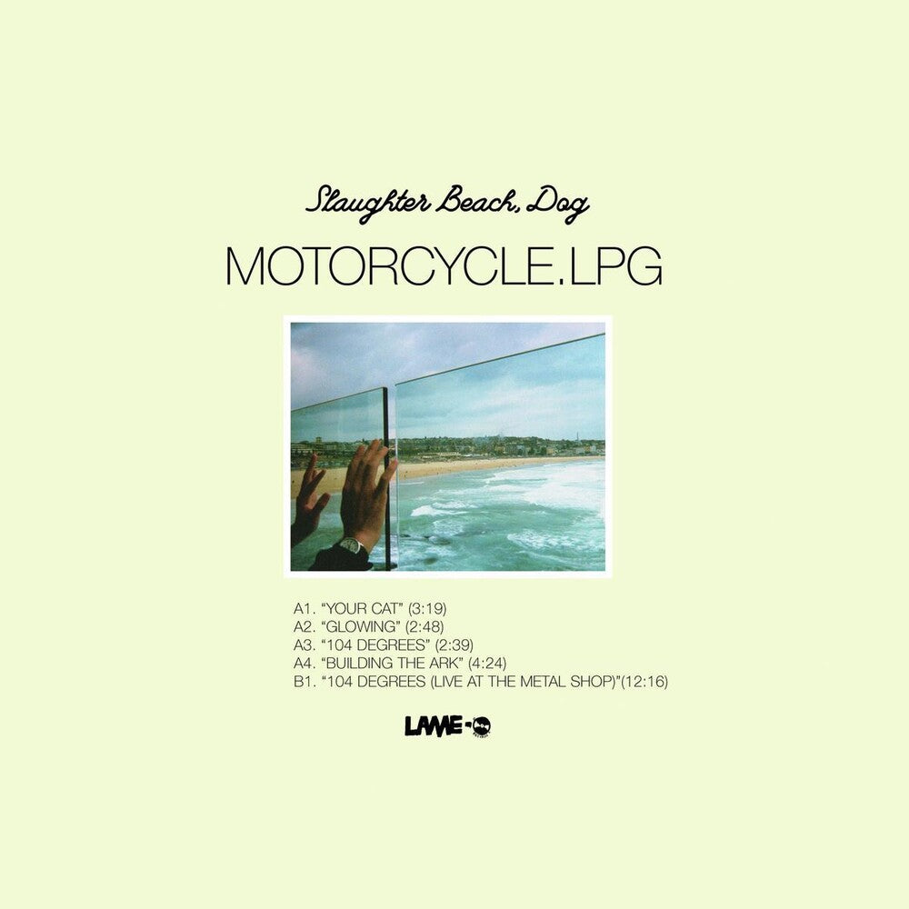 the album cover for Slaughter Beach, Dog - Motorcycle.lpg - Ocean Blue