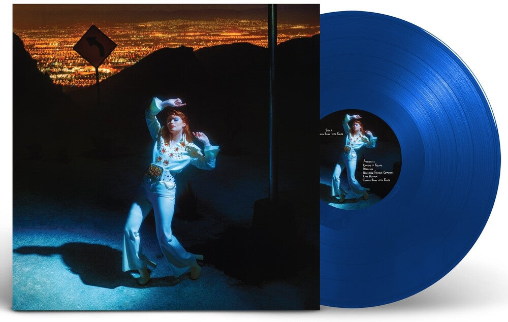 the album cover for Allison Ponthier - Shaking Hands With Elvis / Faking My Own Death [Cobalt LP]