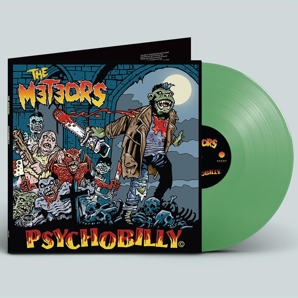 the album cover for The Meteors - Psychobilly