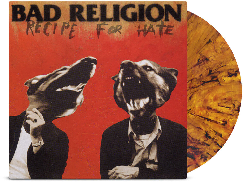 the album cover for Bad Religion - Recipe For Hate: 30th Anniversary Edition [Limited Edition Tigers Eye LP]
