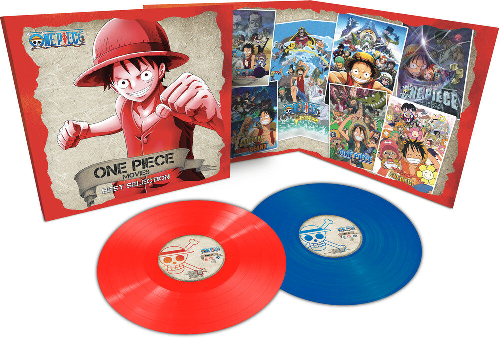 the album cover for One Piece Movies Best Selection / O.S.T (Blue) - One Piece Movies Best Selection / O.S.T (Blue)