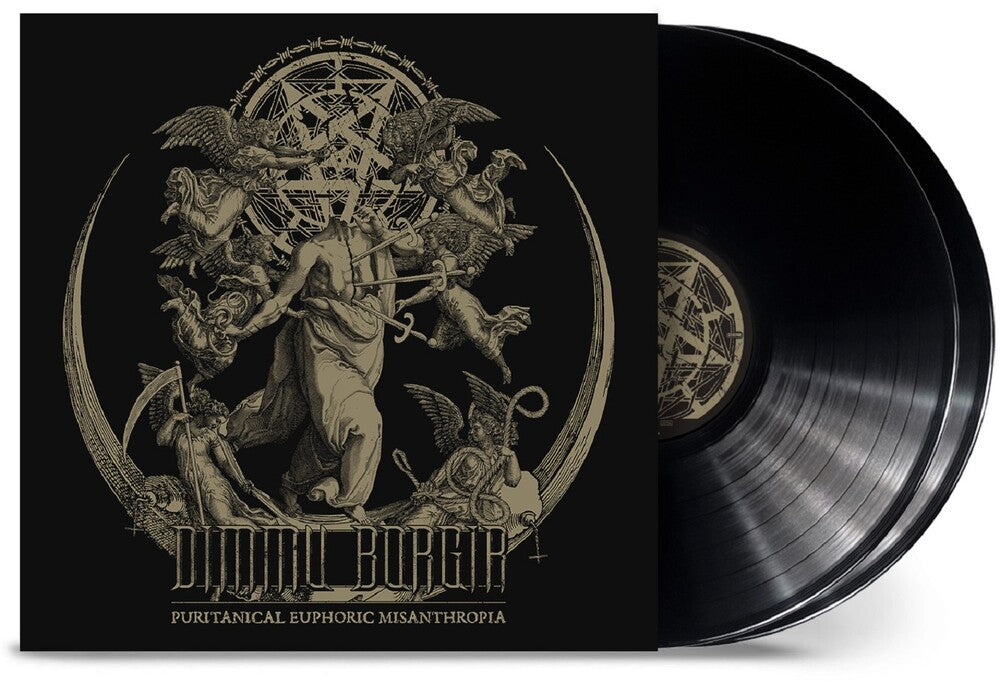 the album cover for Dimmu Borgir - Puritanical Euphoric Misanthropia: Remixed & Remastered [Indie Exclusive Limited Edition 2LP]]