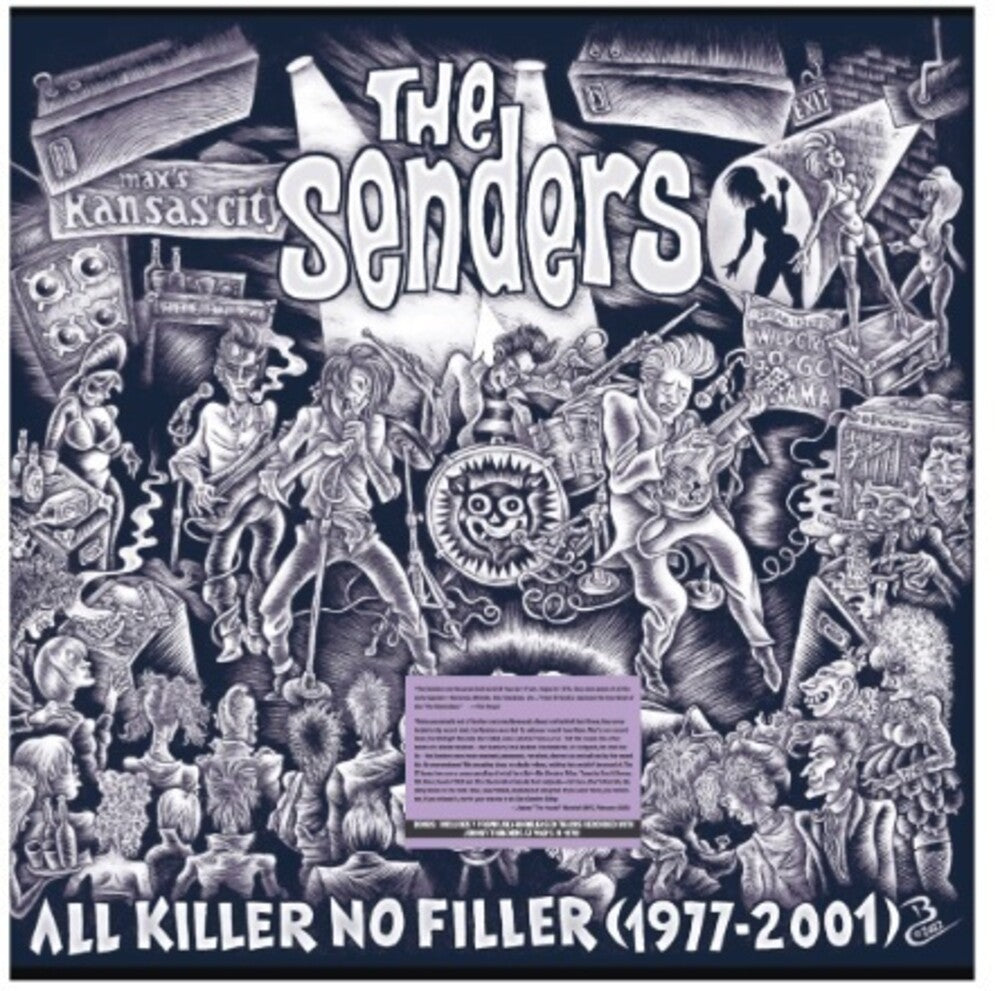 the album cover for Senders - All Killer No Filler (1977-2001) (Bonus Tracks)