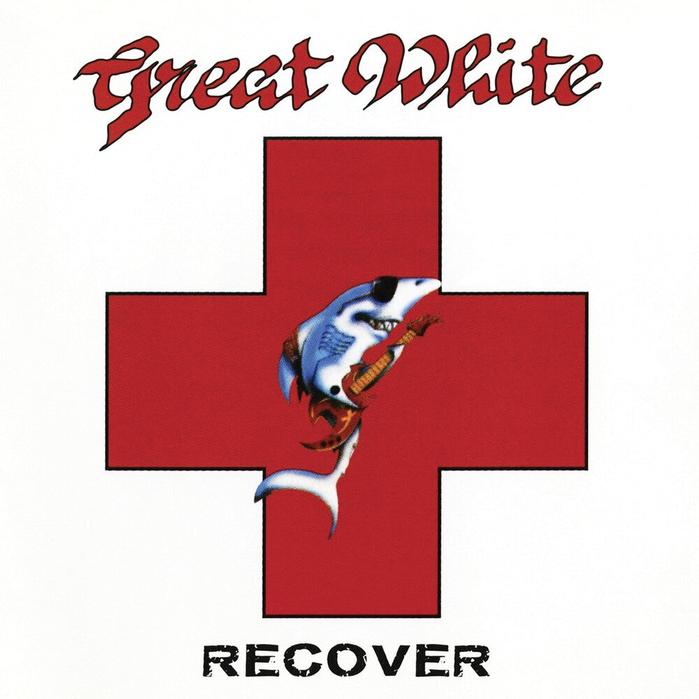 the album cover for Great White - Recover - Red/White Splatter [Colored Vinyl] (Red) (Wht)