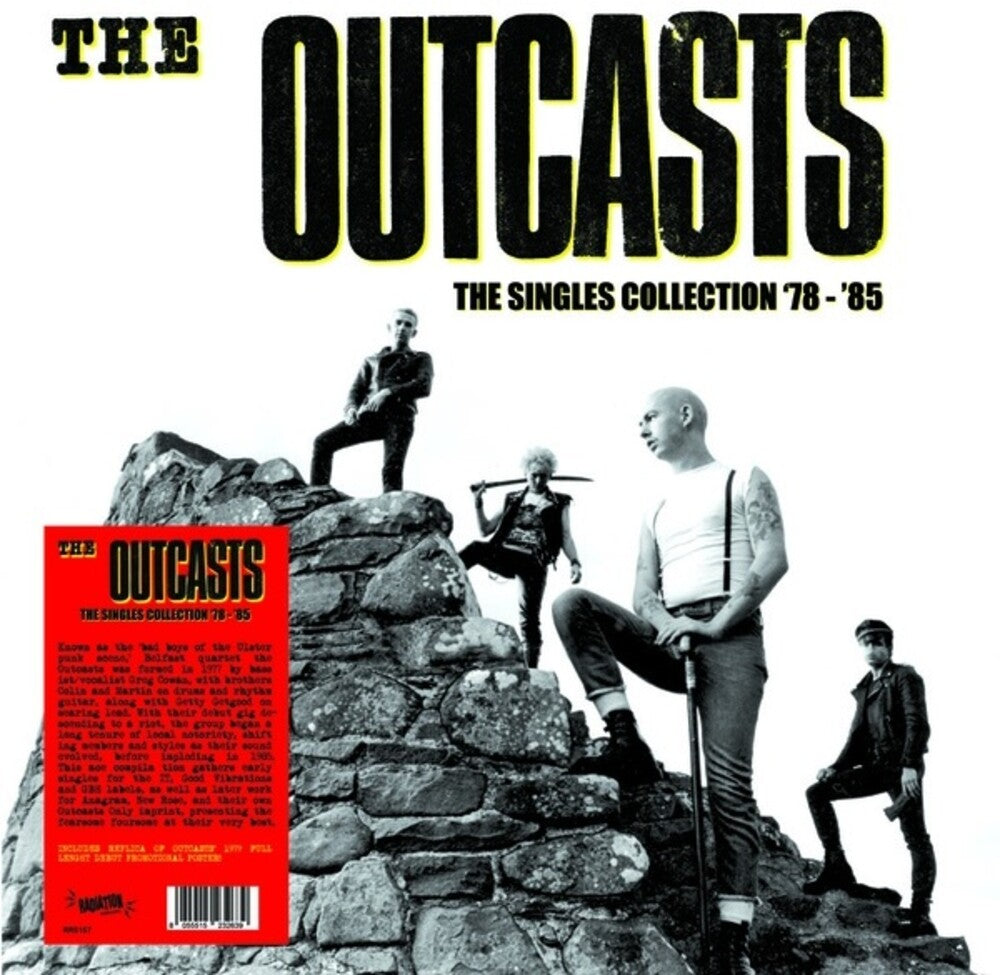 the album cover for The Outcasts - The Singles Collection '78-'85
