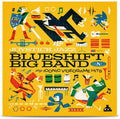 the album cover for The Blueshift Big Band - Joystick Jazz: Blueshift Big Band Plays Iconic