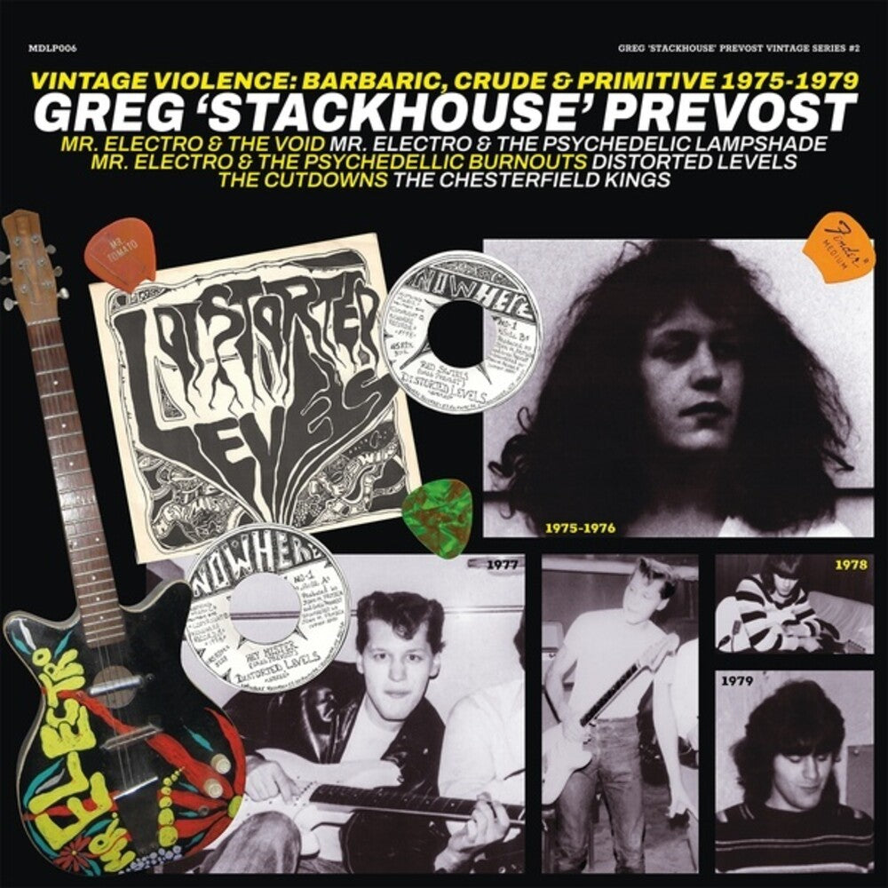the album cover for Greg Prevost  'stackhouse' - Vintage Violence: Barbaric Crude & 1975-1979