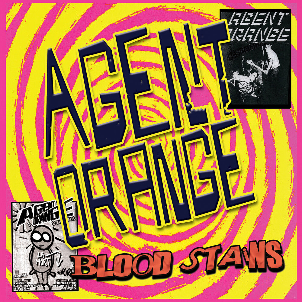 the album cover for Agent Orange - Bloodstains - Pink
