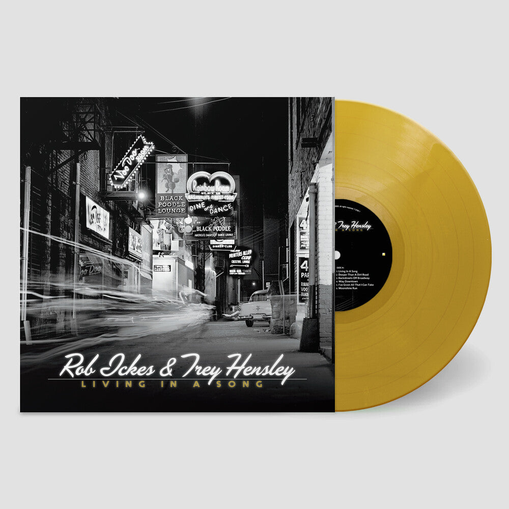 the album cover for Rob Ickes  / Hensley,Trey - Living In A Song [Colored Vinyl] (Gol) (Ofgv) [Download Included]