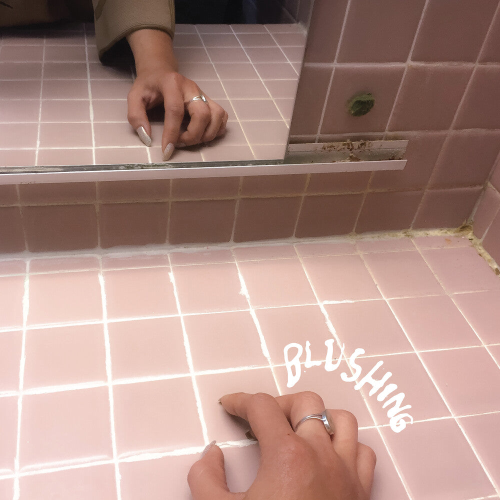 the album cover for Blushing - Tether/Weak - Pink [Colored Vinyl] (Pnk)