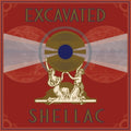the album cover for Excavated Shellac: Alternate History World's / Var - Excavated Shellac: Alternate History World's / Var