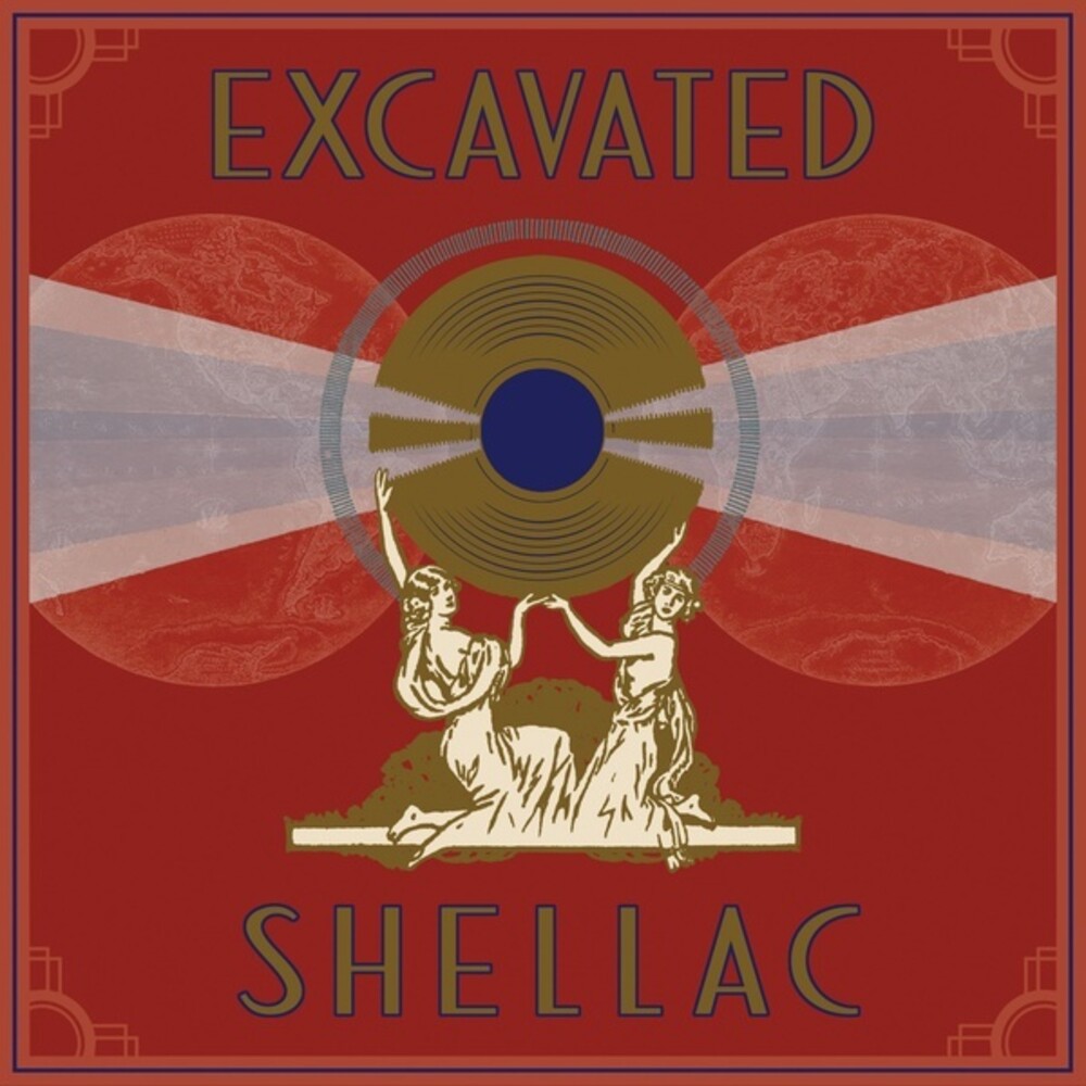 the album cover for Excavated Shellac: Alternate History World's / Var - Excavated Shellac: Alternate History World's / Var