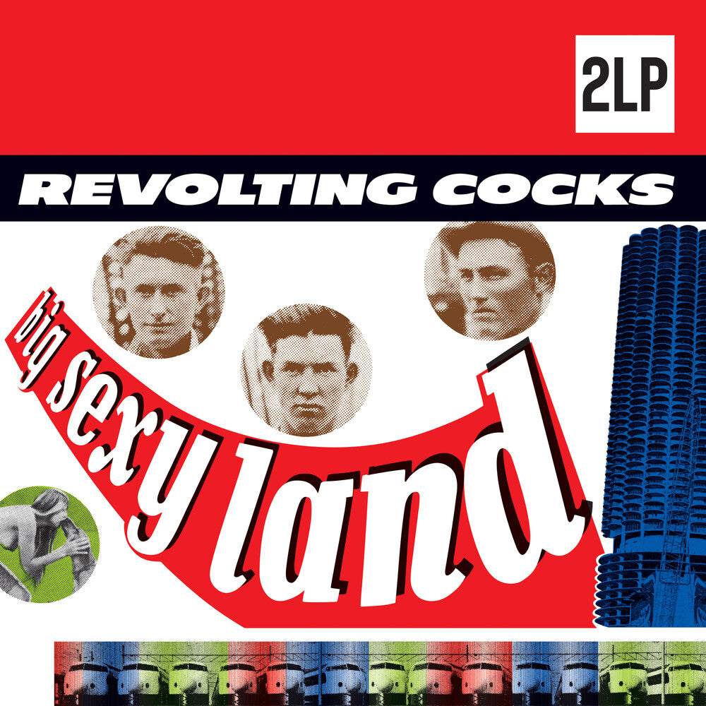 the album cover for Revolting Cocks - Big Sexy Land - Red Marble [Colored Vinyl] [Deluxe] (Red)