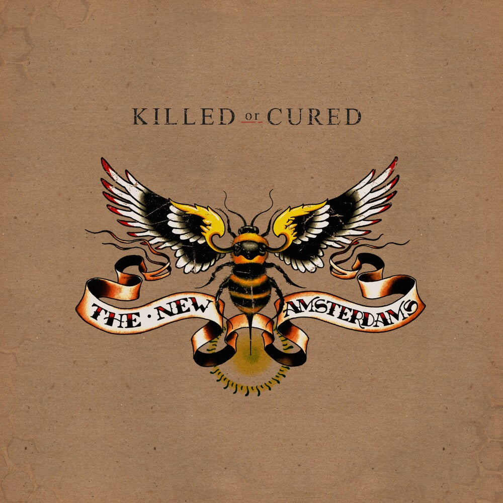 the album cover for New Amsterdams - Killed Or Cured - Brown & White (Brwn) [Colored Vinyl]