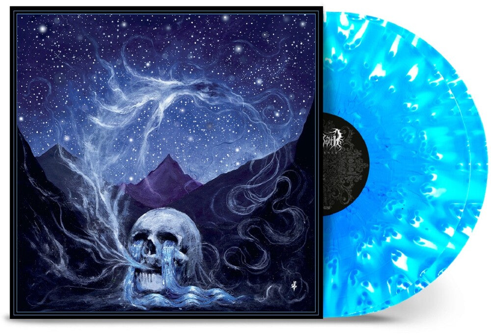 the album cover for Ghost Bath - Starmourner - Blue W/ White Cloud (Blue) [Colored Vinyl]
