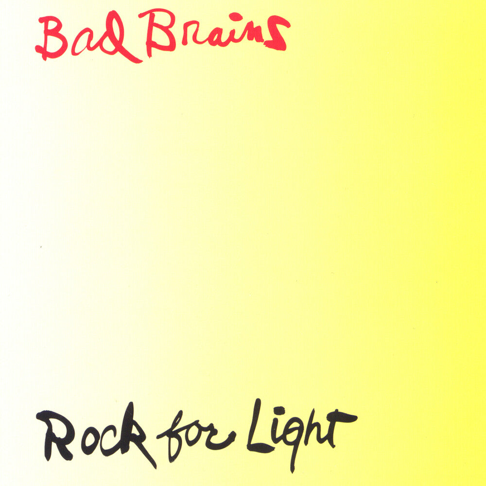 the album cover for Bad Brains - Rock For Light -[Yellow W/ Red Splatter LP]