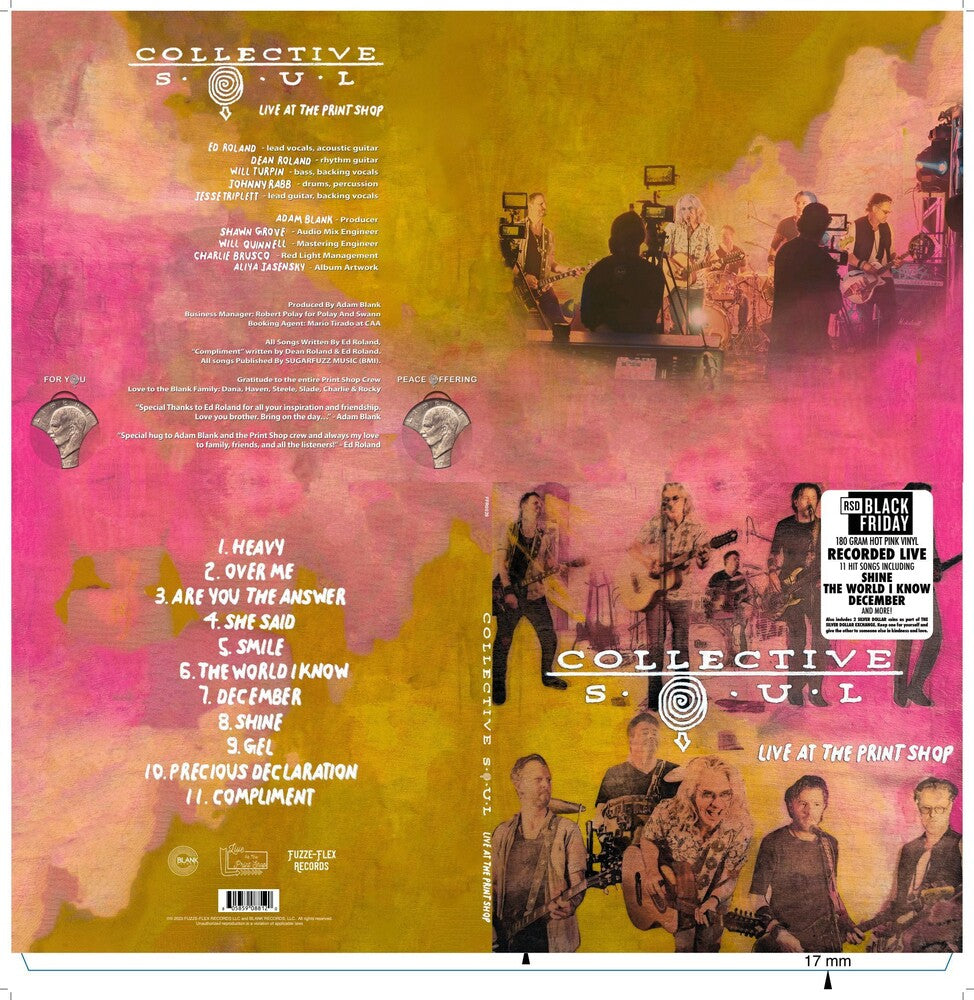 the album cover for Collective Soul - Live At The Print Shop [RSD Black Friday 2023]