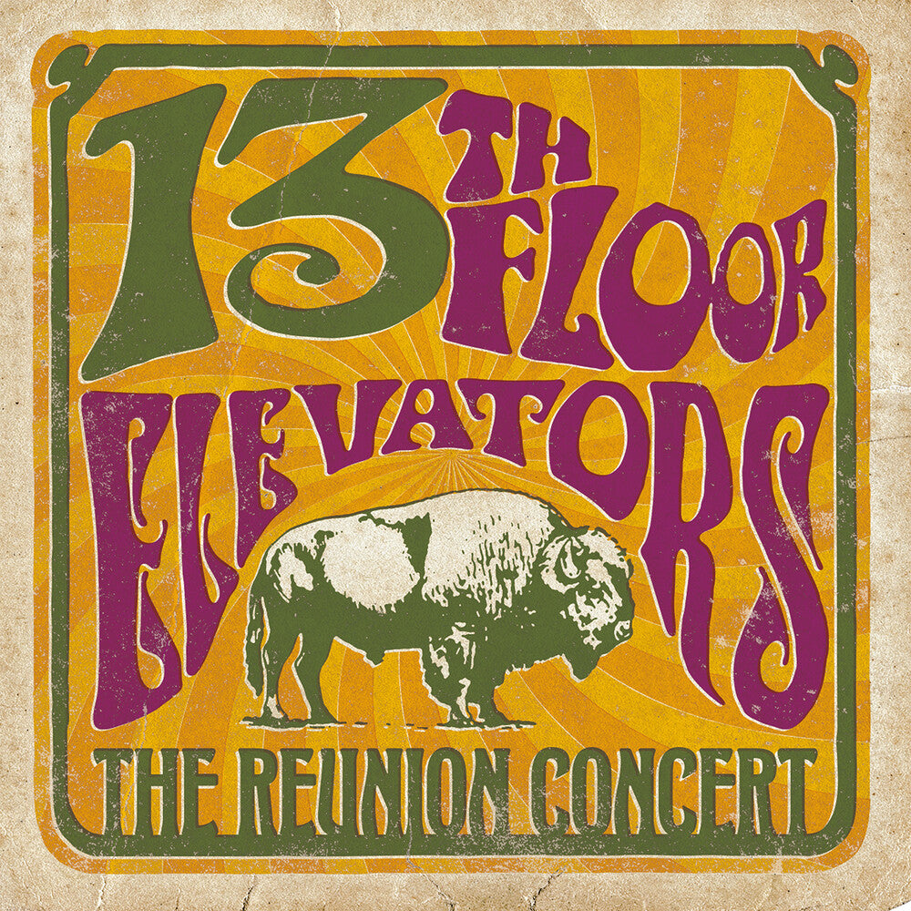 the album cover for 13th Floor Elevators - Reunion Concert [Colored Vinyl] (Ylw) (Can)