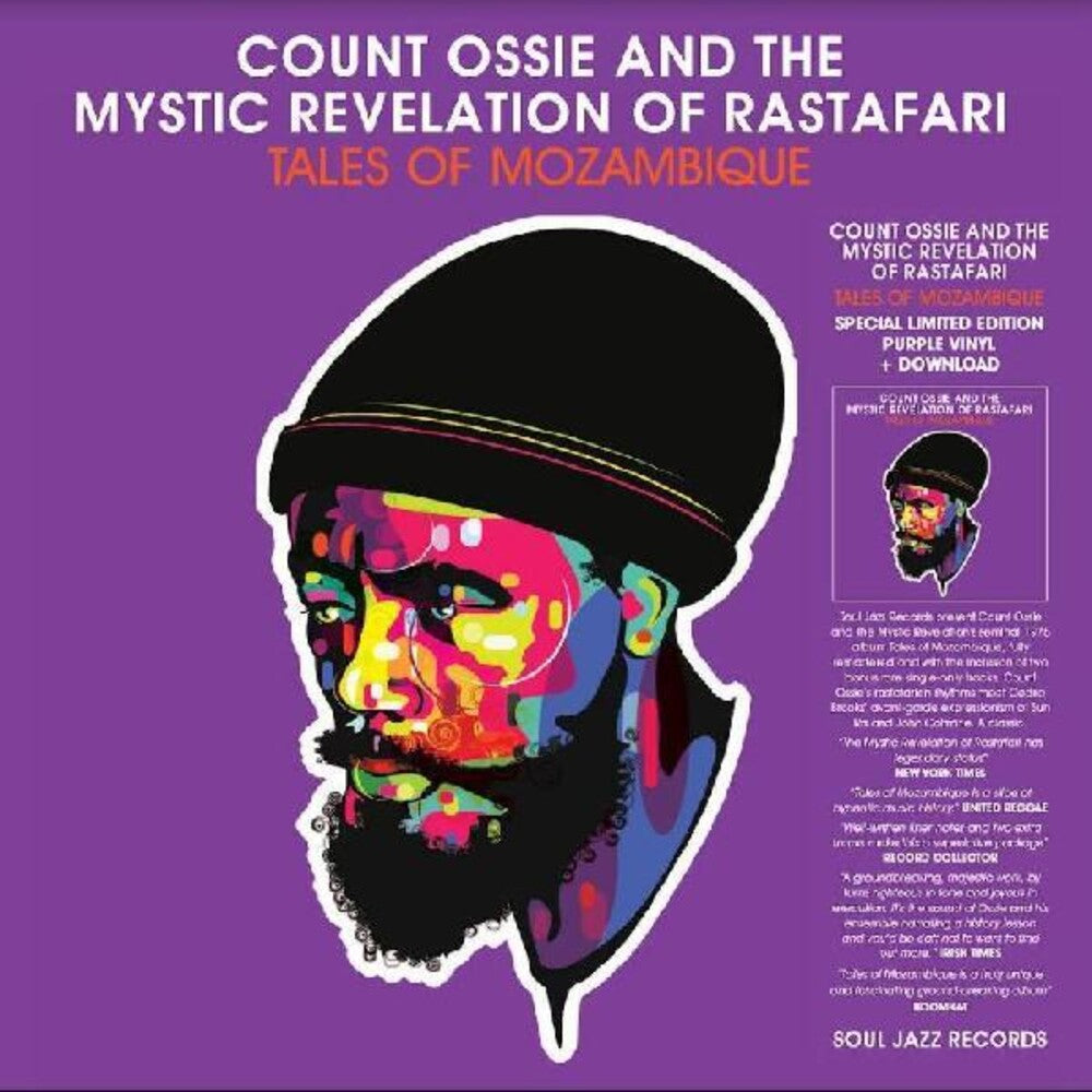 the album cover for Count Ossie & The Mystic Revelation Of Rastafari - Tales Of Mozambique [Colored Vinyl] (Purp) (Phot) [Download Included]