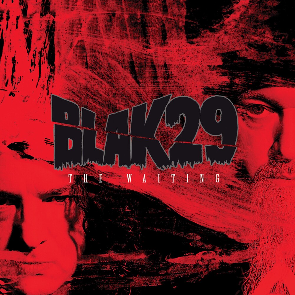the album cover for Blak29 - The Waiting [Red/Black Splatter LP]