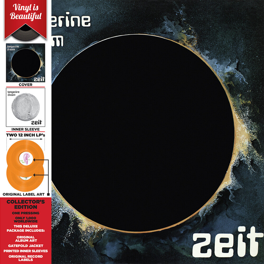 the album cover for Tangerine Dream - Zeit - Orange [Colored Vinyl] [Deluxe] (Gate) [Limited Edition] (Org)