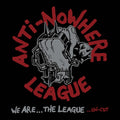the album cover for Anti-Nowhere League - We Are The League - Splatter Silver Red [Colored Vinyl]