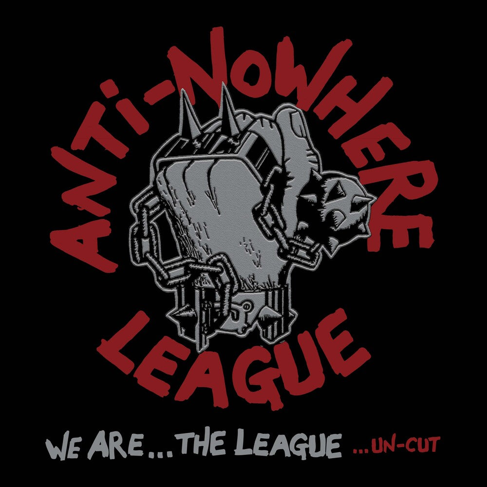 the album cover for Anti-Nowhere League - We Are The League - Splatter Silver Red [Colored Vinyl]