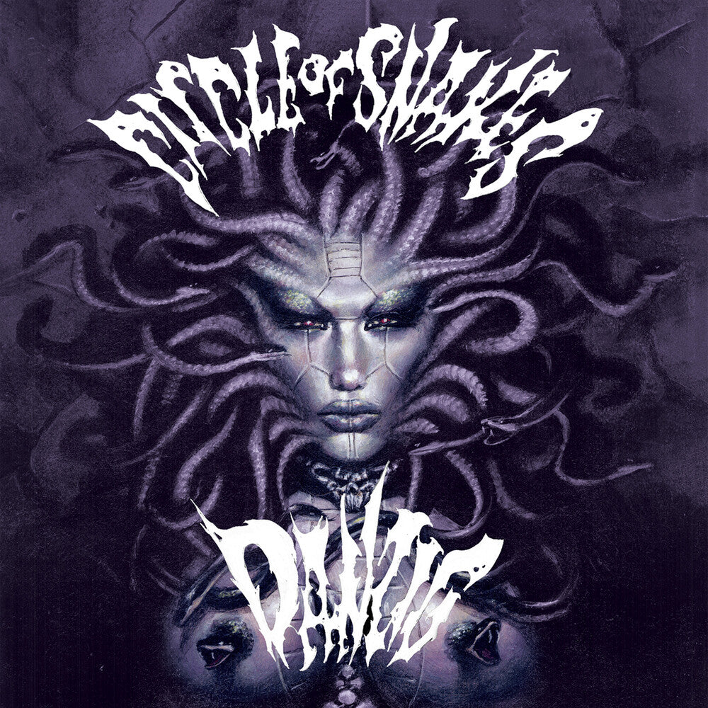 the album cover for Danzig - Circle Of Snakes [Black/White/Purple Splatter LP]
