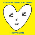 the album cover for Jad Fair  / Ward,Samuel Locke - Happy Hearts [Colored Vinyl] (Ylw)