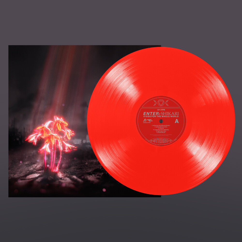the album cover for Enter Shikari - A Kiss for the Whole World [Red LP]