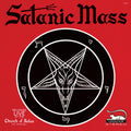 the album cover for Anton Lavey - Satanic Mass - Red/Black Splatter (Blk) [Colored Vinyl]