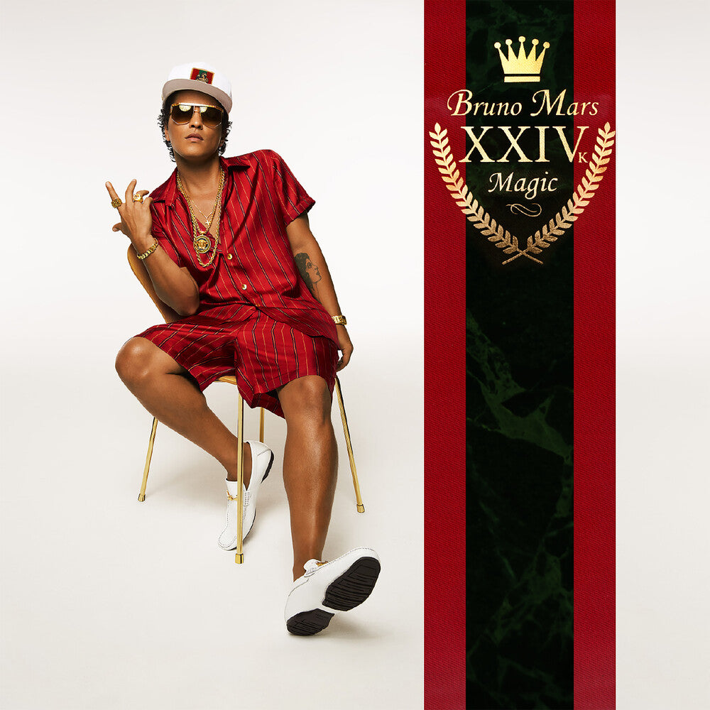 the album cover for Bruno Mars - 24k Magic [LP]