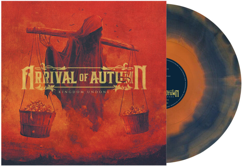 the album cover for Arrival Of Autumn - Kingdom Undone - Orange & Blue (Blue) [Colored Vinyl] (Org)