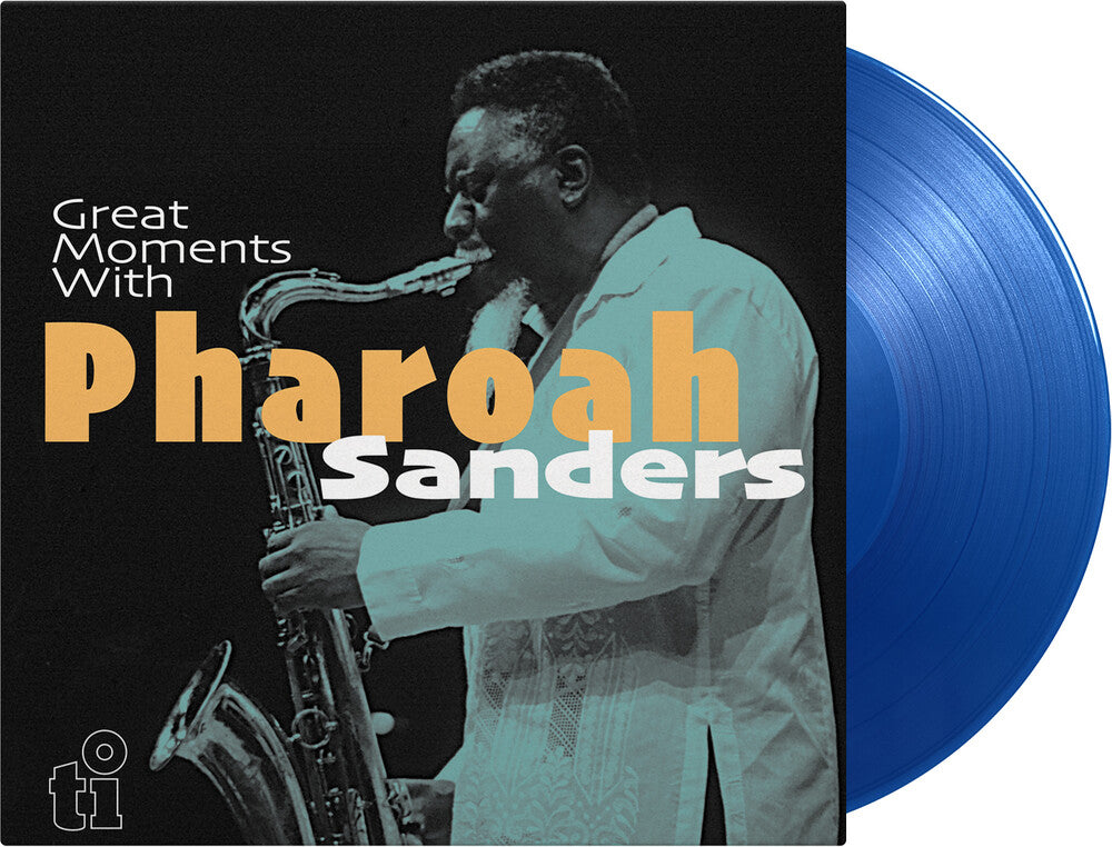 the album cover for Pharoah Sanders - Great Moments With (Blue) [Colored Vinyl] [Limited Edition] [180 Gram]