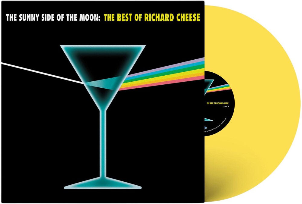 the album cover for Richard Cheese - The Sunny Side Of The Moon: The Best Of Richard Cheese [Yellow LP]