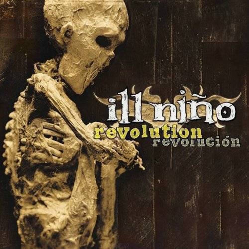 the album cover for Ill Nino - Revolution Revolucion [Dark Green with Yellow Splatter LP]