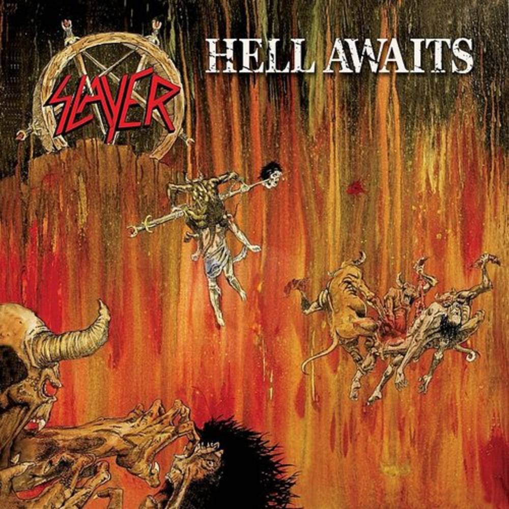 the album cover for Slayer - Hell Awaits [Black LP]
