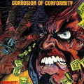 the album cover for Corrosion Of Conformity - Animosity [Indie Exclusive Limited Edition Orange / Brown Marbled LP]