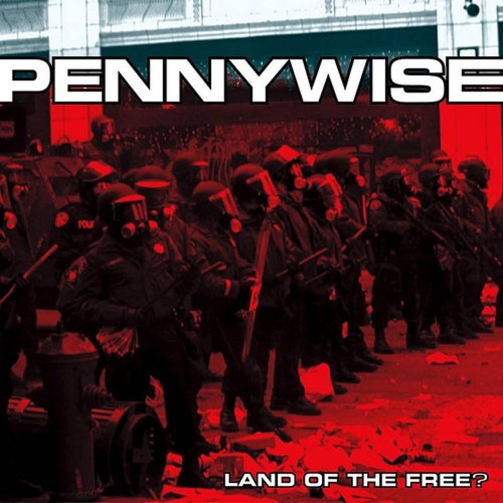 the album cover for Pennywise - Land Of The Free [Red LP]