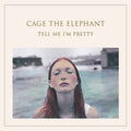 the album cover for Cage The Elephant - Tell Me I'm Pretty [RSD Essential Custom Clear with White & Blue Smoky Swirls LP]
