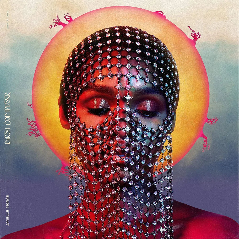 the album cover for Janelle Monae - Dirty Computer [Indie Exclusive Limited Edition Crystal Clear LP]