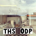 the album cover for The Hold Steady - Open Door Policy [Indie Exclusive Limited Edition Peach LP]