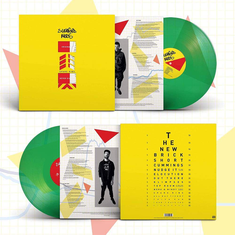 the album cover for Sleaford Mods - Spare Ribs [Green LP]