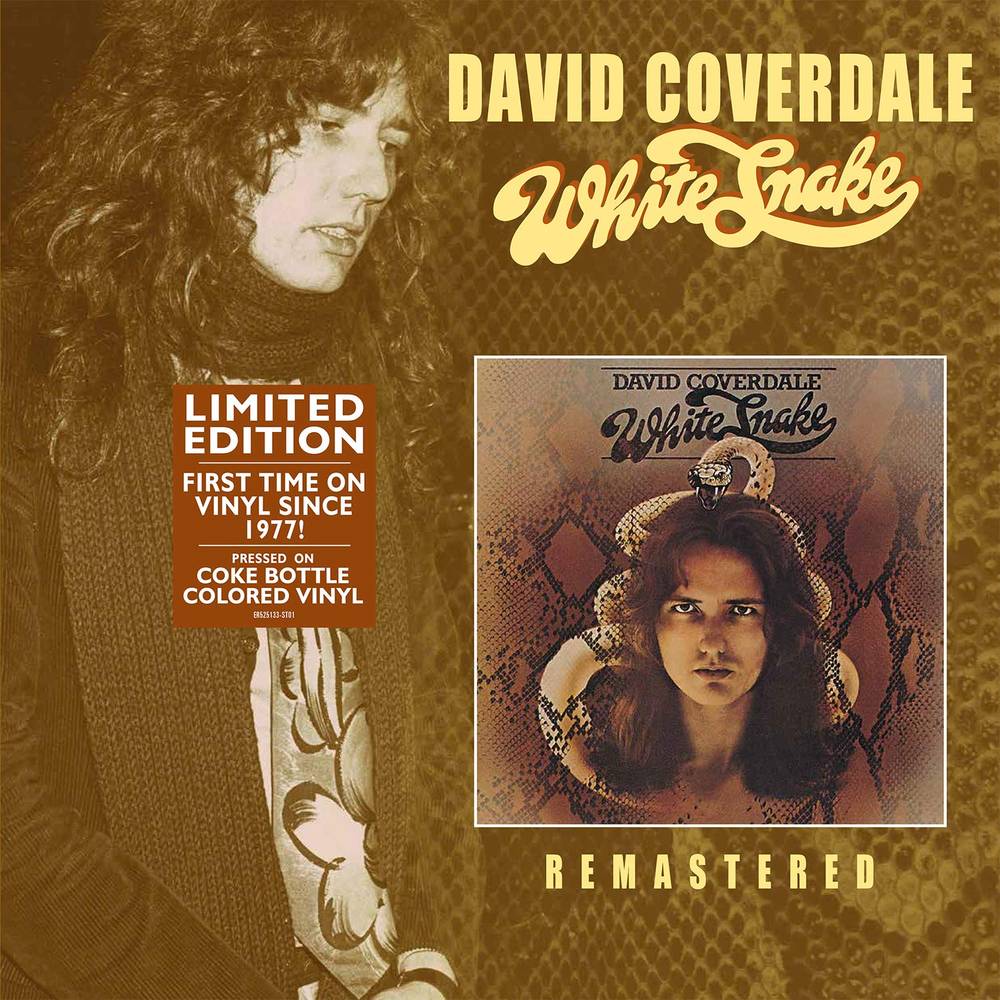 the album cover for David Coverdale - White Snake [Limited Edition Coke Bottle Clear LP]