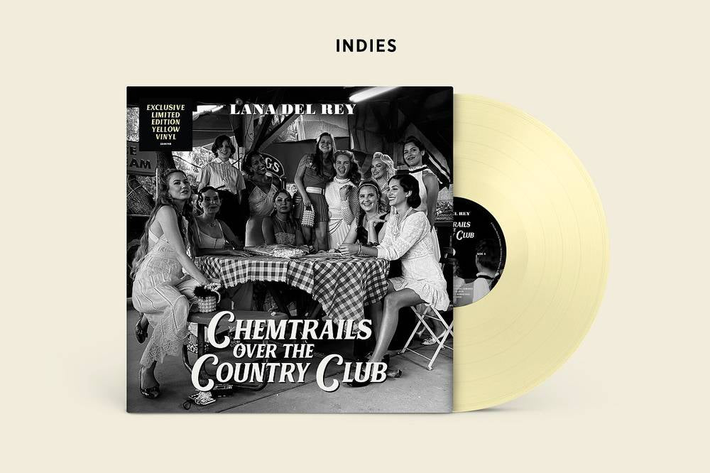 the album cover for Lana Del Rey - Chemtrails Over The Country Club [Indie Exclusive Limited Edition Yellow LP]