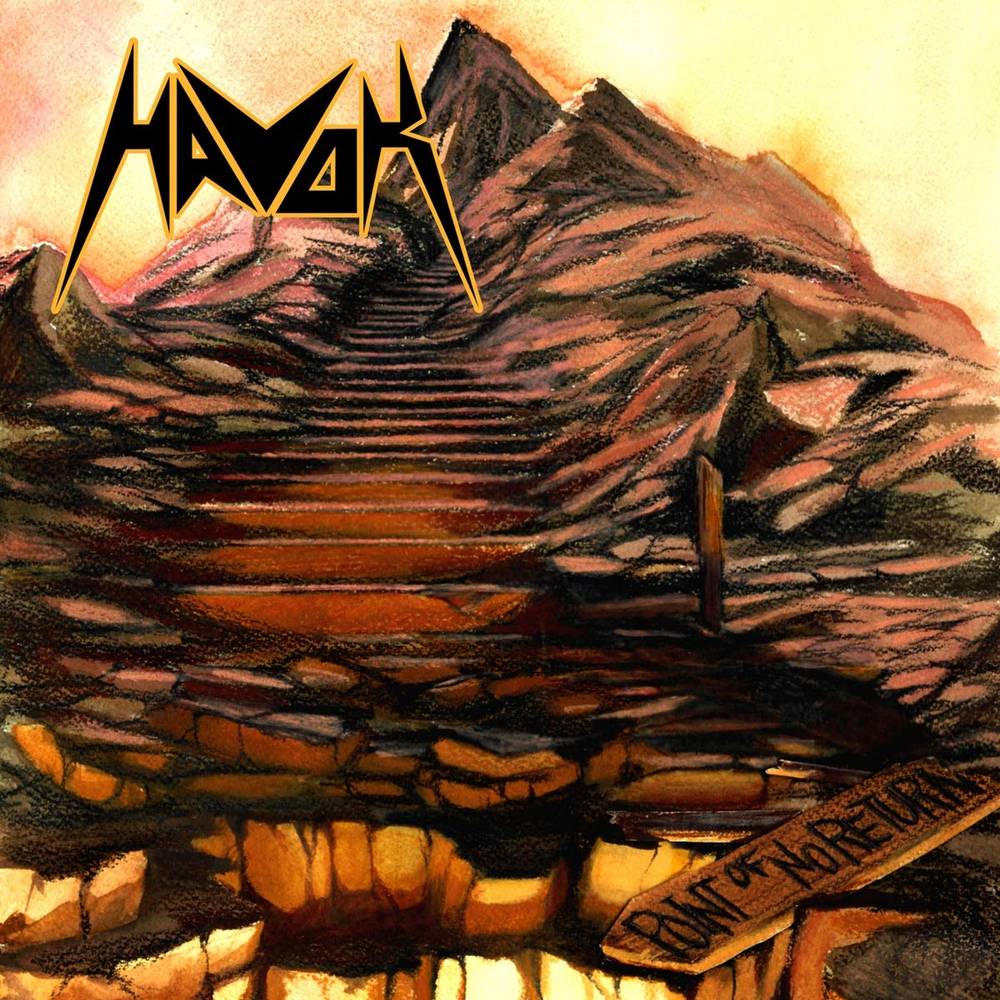 the album cover for Havok - Point Of No Return EP [Limited Edition Translucent Brown w/ Yellow Spatter LP]