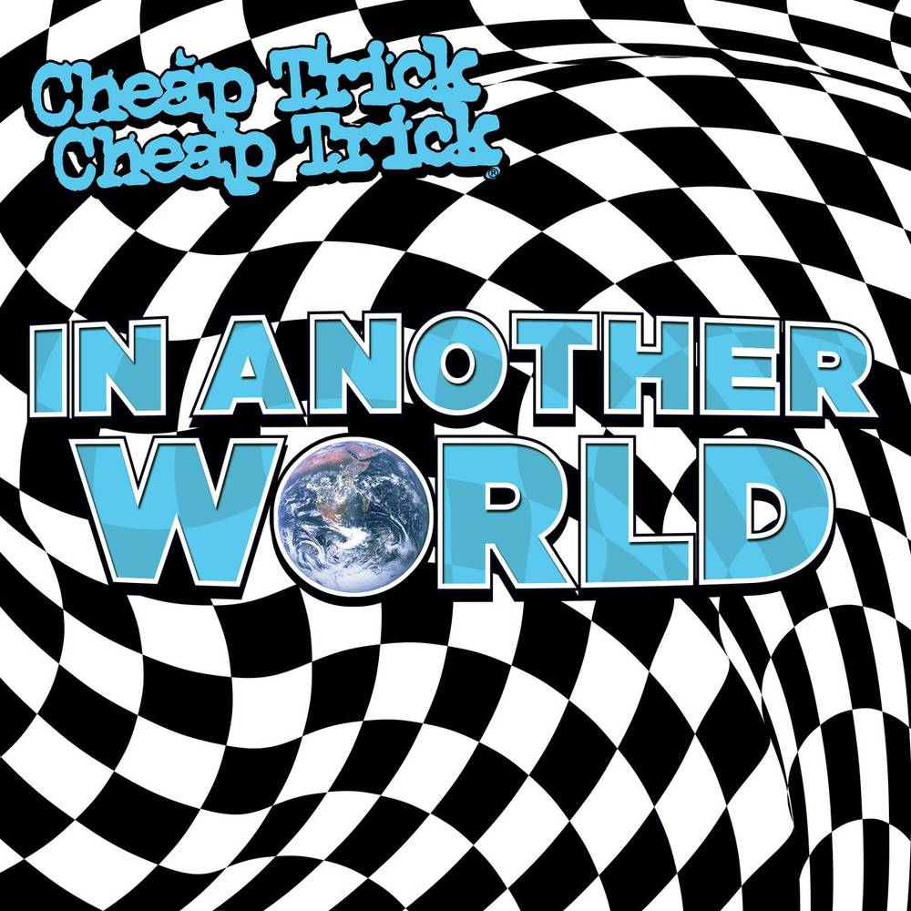the album cover for Cheap Trick - In Another World [Indie Exclusive Limited Edition Blue & White Splatter LP]