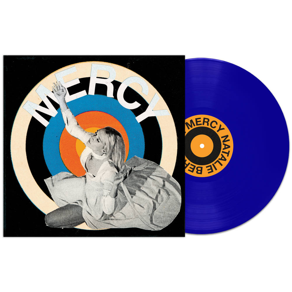 the album cover for Natalie Bergman - Mercy [Indie Exclusive Limited Edition Opaque Blue LP]